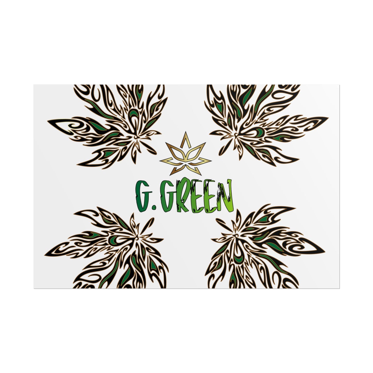 Bohemian Leaf Art Print, Nature Decor, Greenery Wall Art, G. Green, Home Decor, Botanical Poster, Gift for Plant Lovers