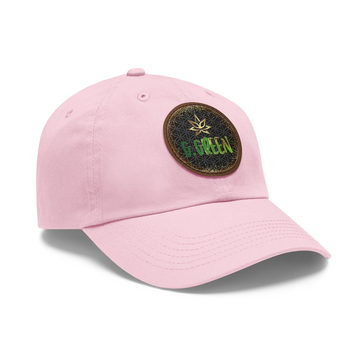 Dad Hat Leather Patch Round www ggreen fr