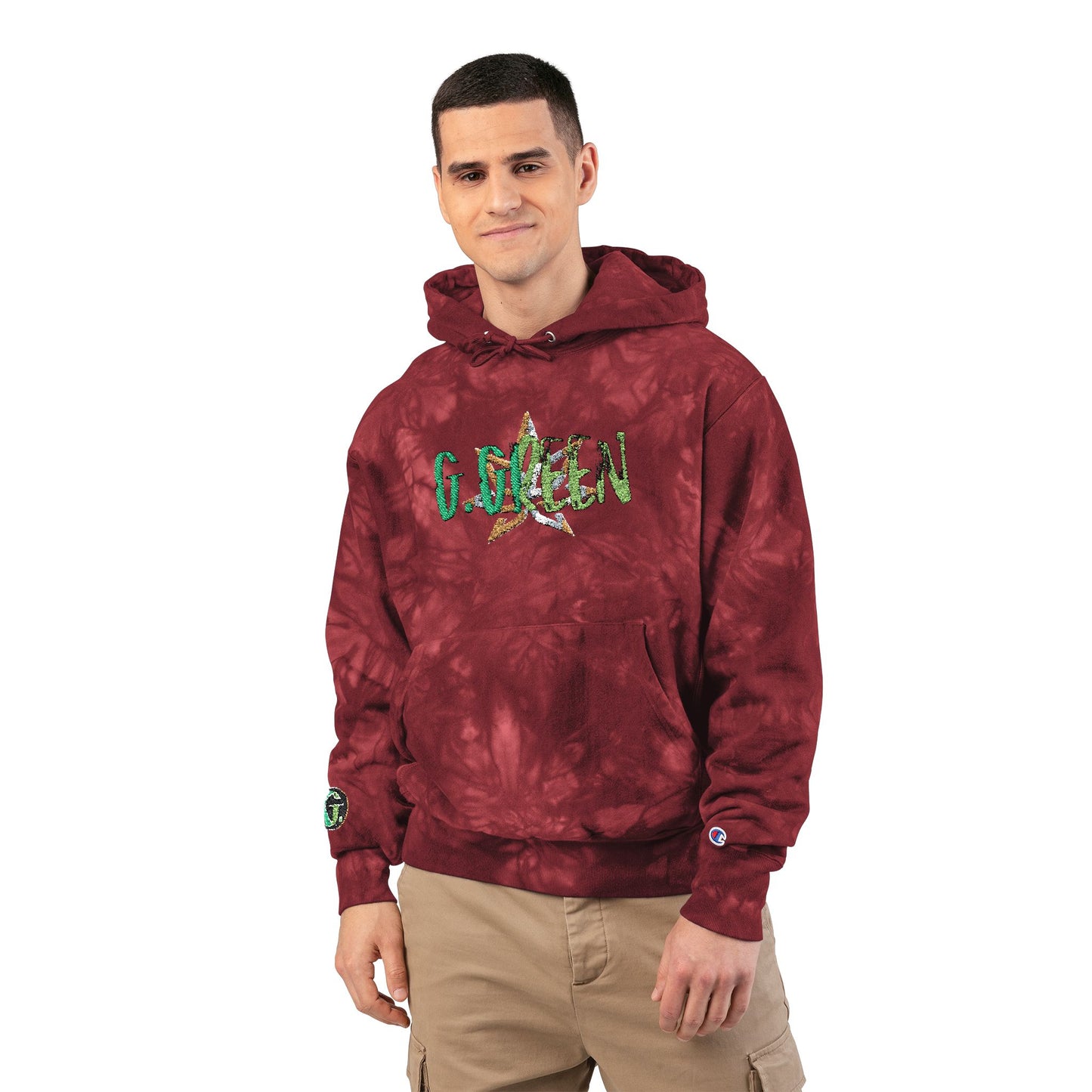 Unisex Champion Tie-Dye Hoodie (Embroidery)