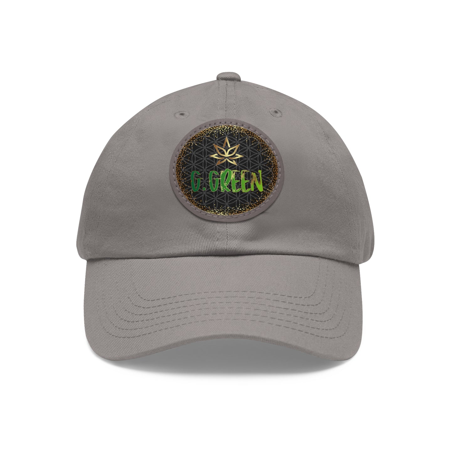 Dad Hat Leather Patch Round www ggreen fr