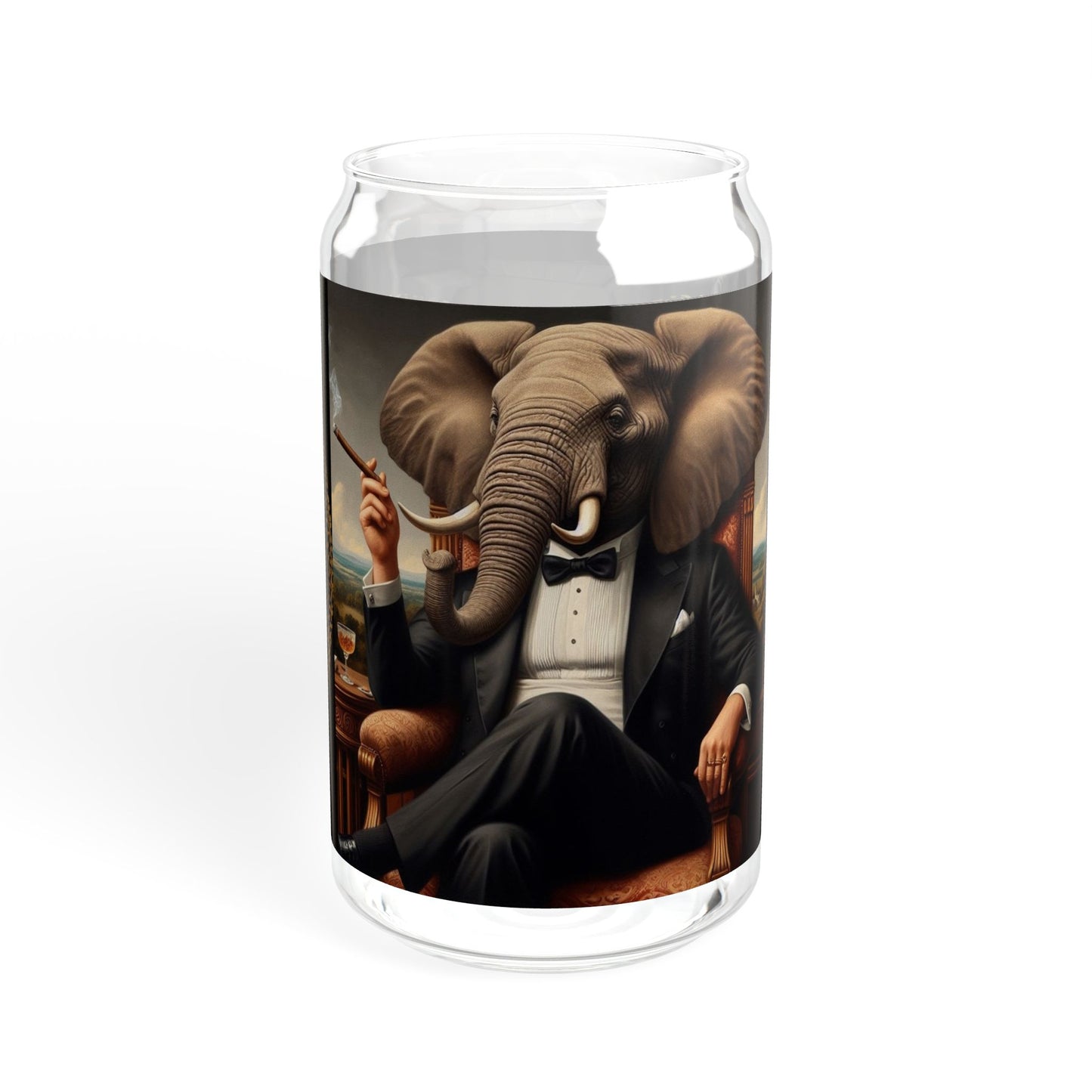 Unique Sipper Glass | Fun Elephant Design | Ideal for Parties, Gifts, and Eco-Friendly Living, 16oz Drinking Jar, Reusable Straw [...]