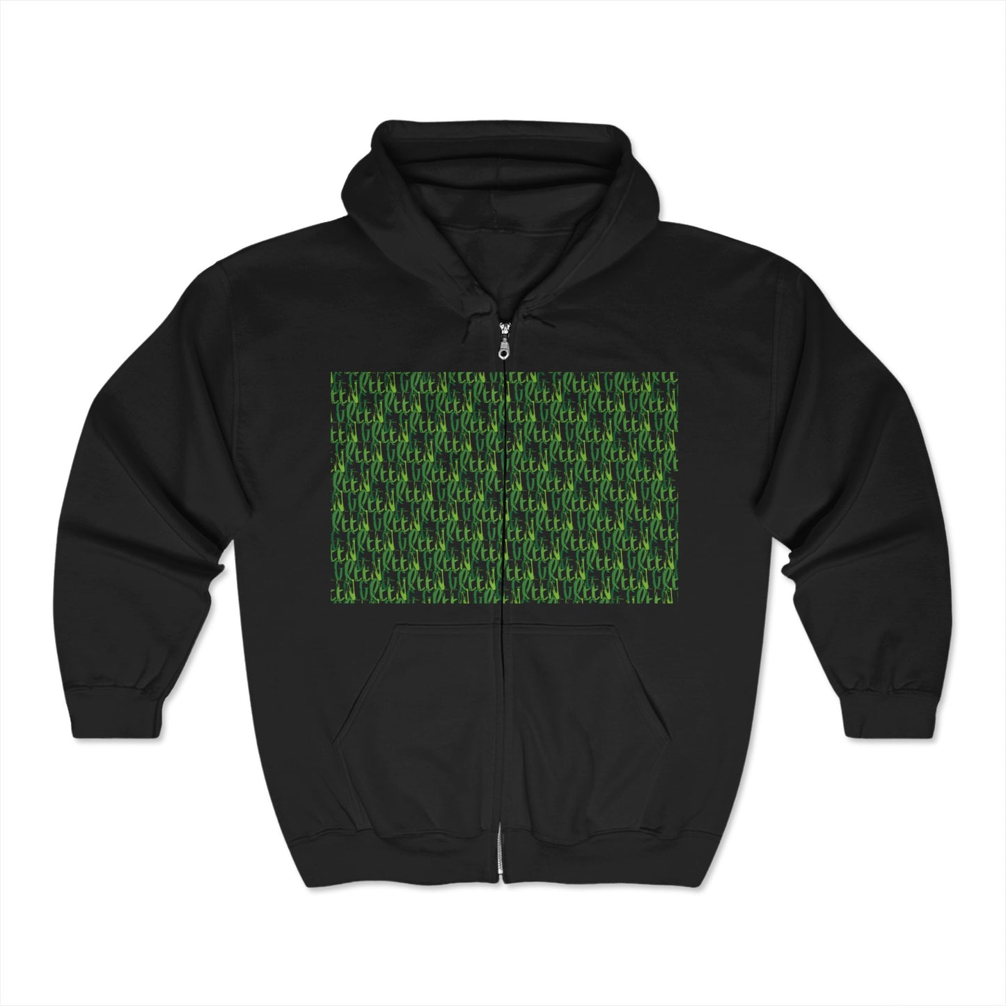 Sweatshirt à Capuche zippé 'G.GREEN Design' – G.GREEN Vibe's, Parfait pour les amoureux de la Nature, Le cadeau Idéal.