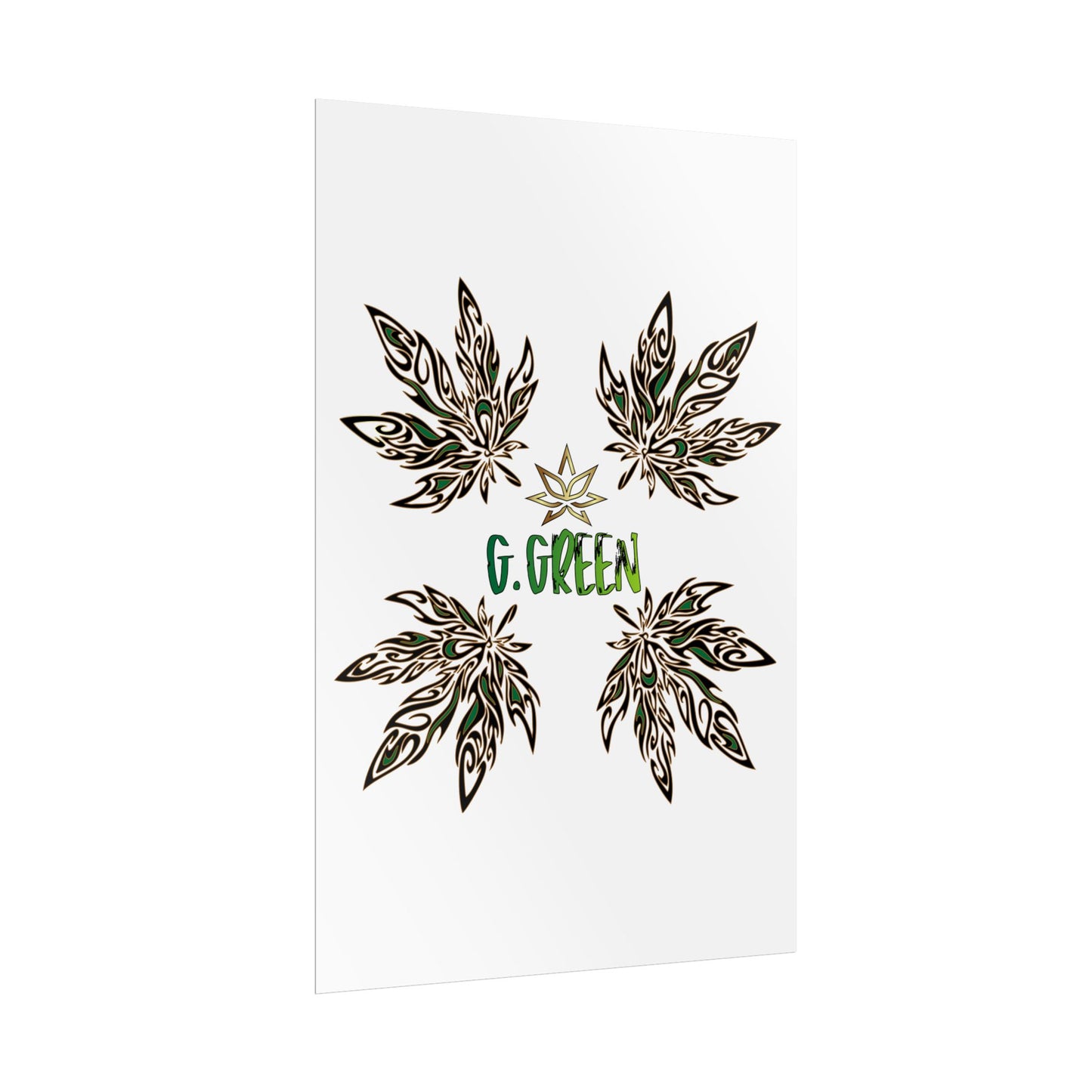 Bohemian Leaf Art Print, Nature Decor, Greenery Wall Art, G. Green, Home Decor, Botanical Poster, Gift for Plant Lovers
