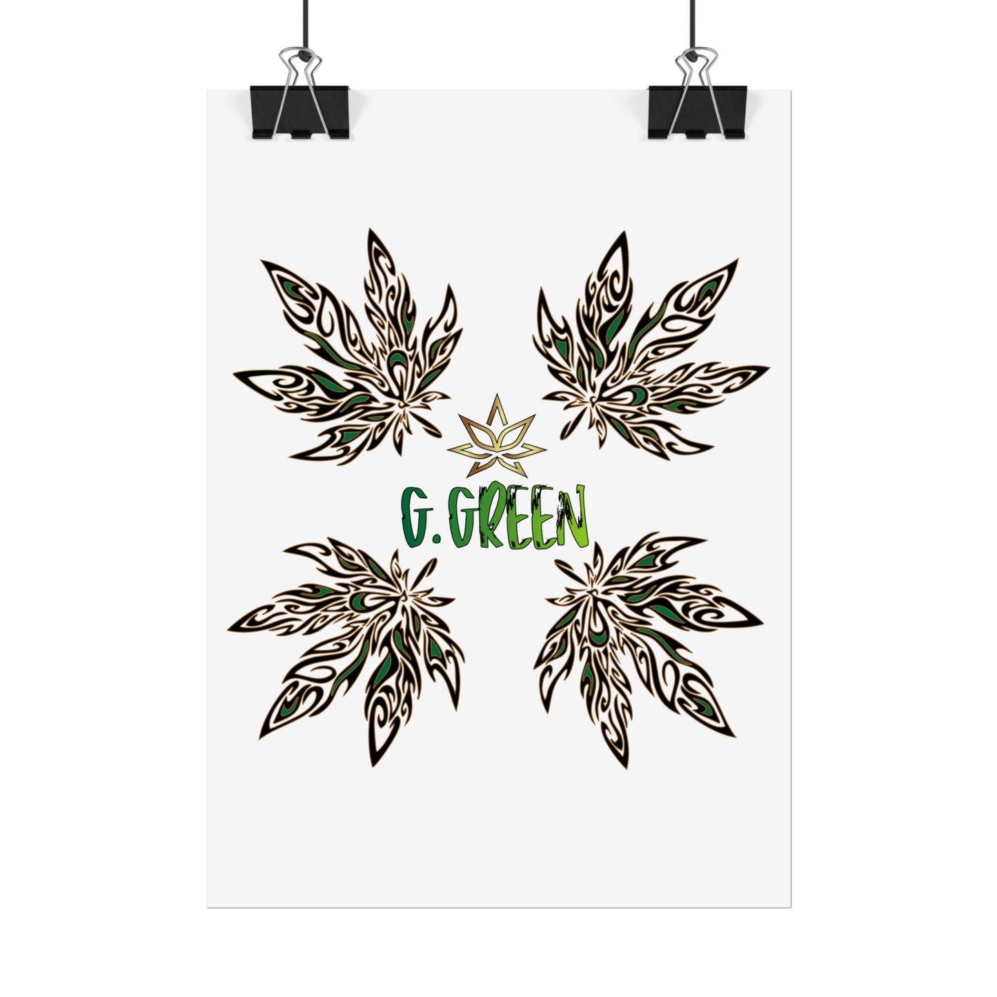Bohemian Leaf Art Print, Nature Decor, Greenery Wall Art, G. Green, Home Decor, Botanical Poster, Gift for Plant Lovers