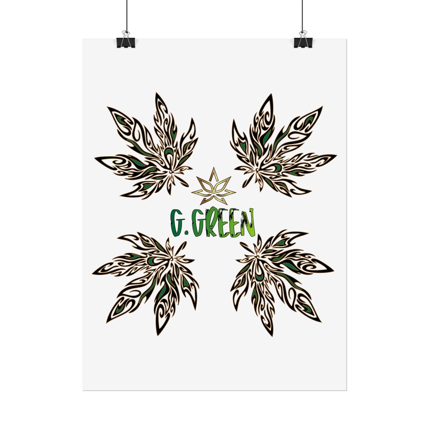 Bohemian Leaf Art Print, Nature Decor, Greenery Wall Art, G. Green, Home Decor, Botanical Poster, Gift for Plant Lovers