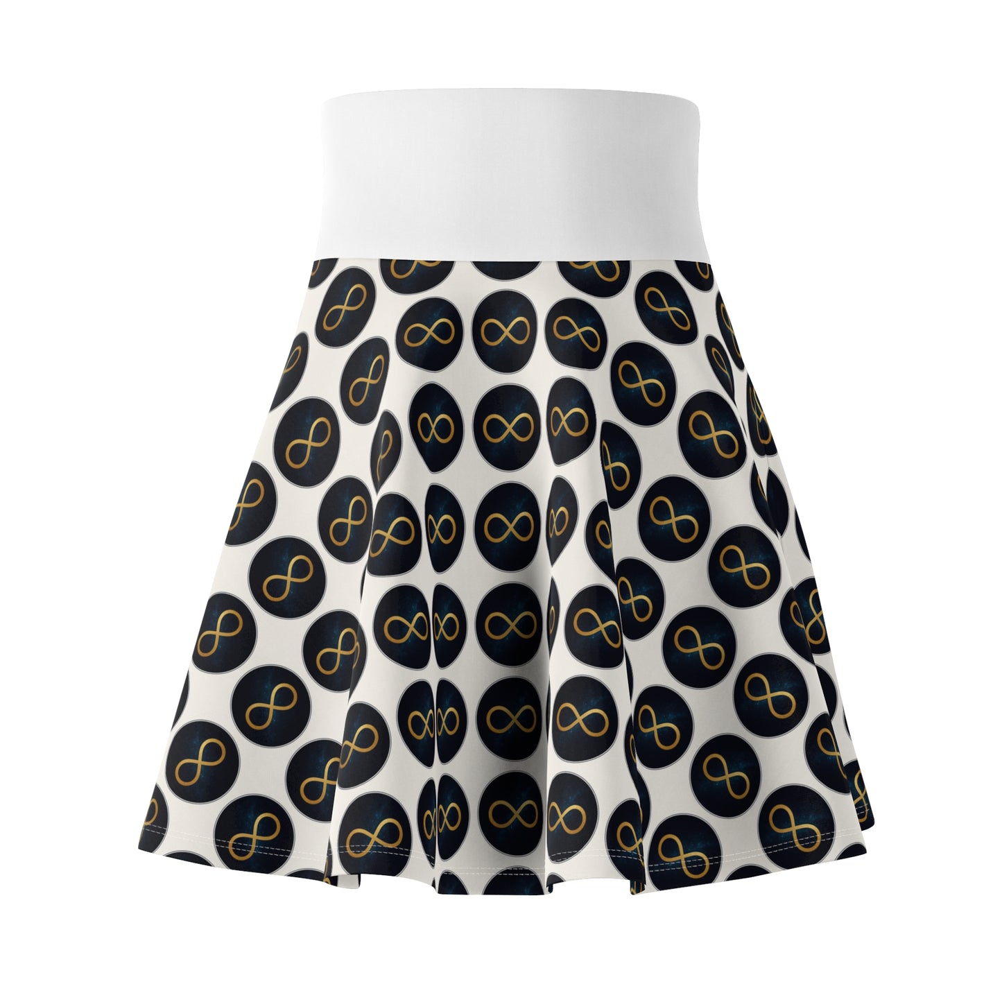 Infinity Pattern Women's Skater Skirt, Boho Chic Fashion, Casual Summer Apparel, Unique Gift for Her, Festival Wear