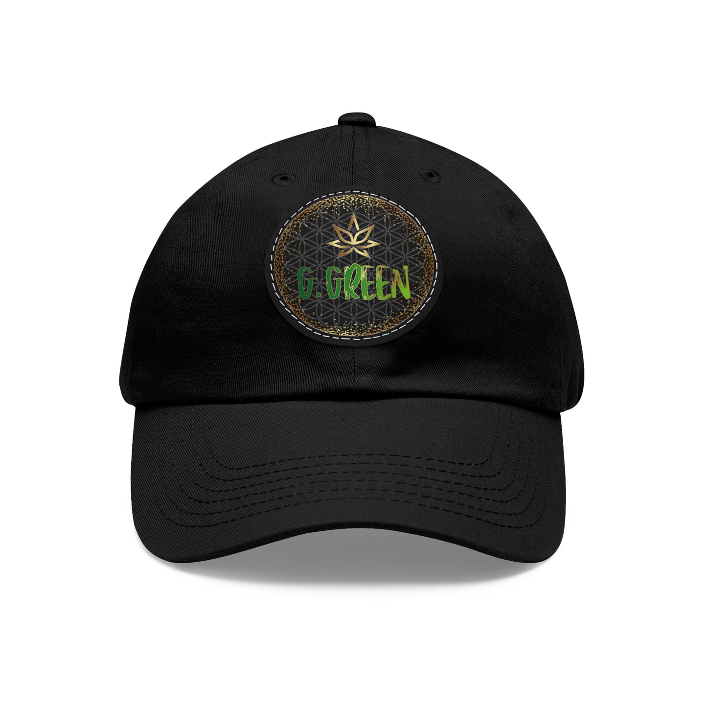 Dad Hat Leather Patch Round www ggreen fr