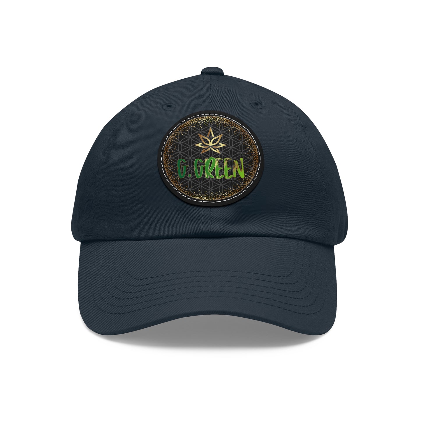 Dad Hat Leather Patch Round www ggreen fr