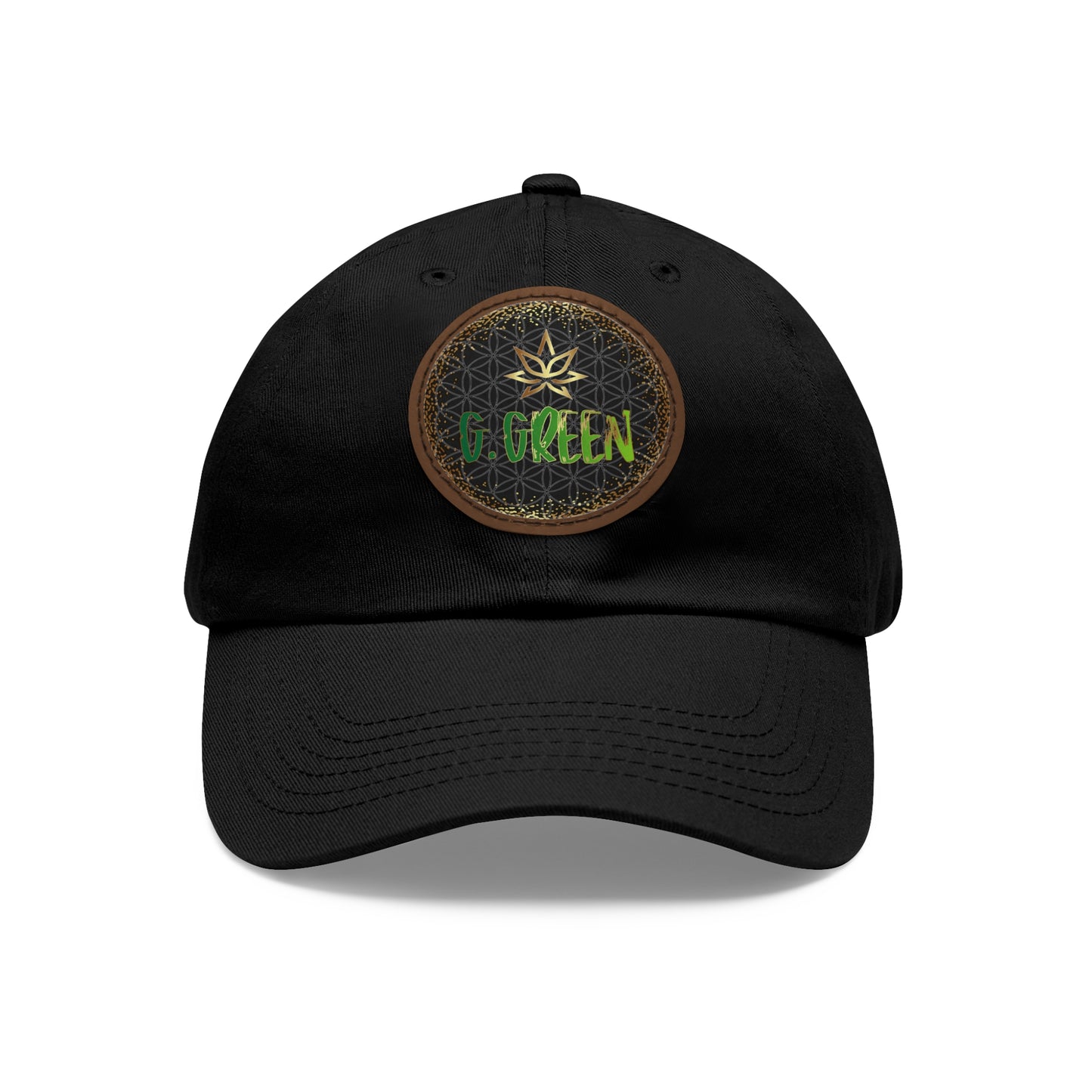 Dad Hat Leather Patch Round www ggreen fr