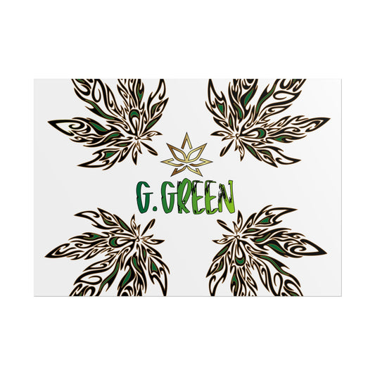 Bohemian Leaf Art Print, Nature Decor, Greenery Wall Art, G. Green, Home Decor, Botanical Poster, Gift for Plant Lovers