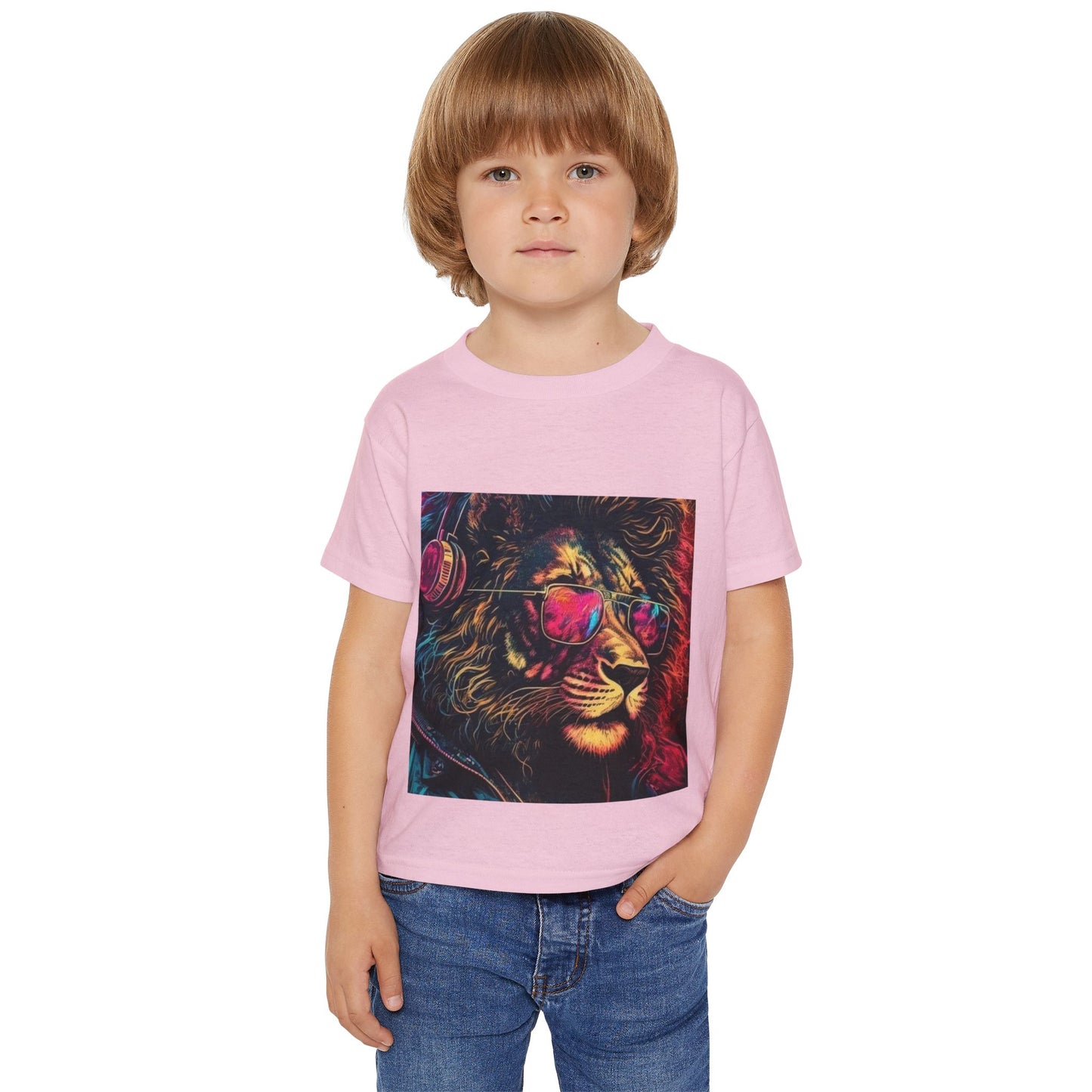 Vibrant Lion Toddler T-Shirt, Cool Children's Clothing, Fun Playwear, Birthday Gift, Kids' Fashion