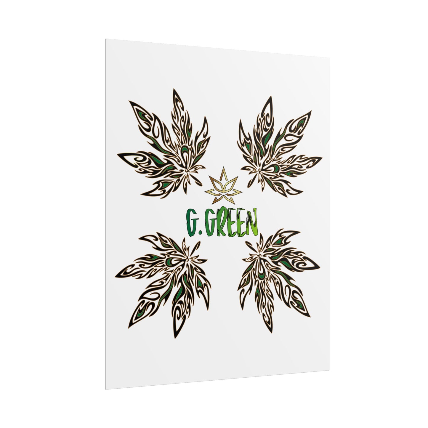 Bohemian Leaf Art Print, Nature Decor, Greenery Wall Art, G. Green, Home Decor, Botanical Poster, Gift for Plant Lovers
