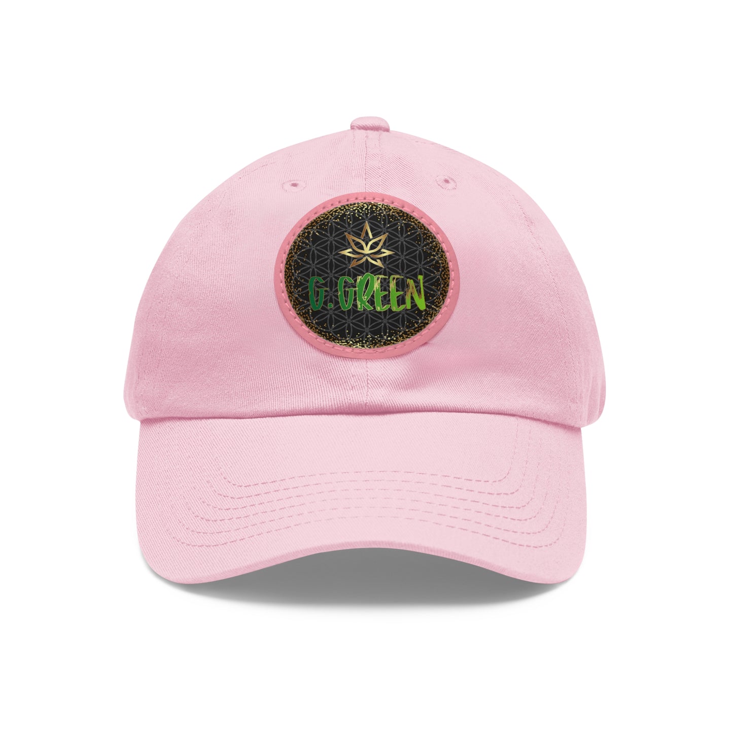 Dad Hat Leather Patch Round www ggreen fr