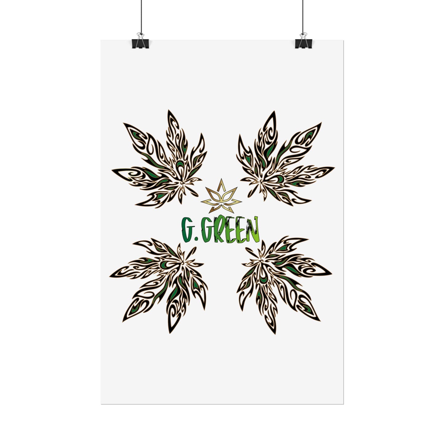 Bohemian Leaf Art Print, Nature Decor, Greenery Wall Art, G. Green, Home Decor, Botanical Poster, Gift for Plant Lovers