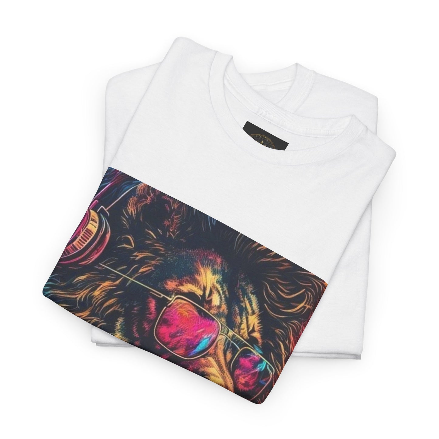 Vibrant Lion Graphic Tee, Cool Streetwear Shirt, Unisex Fashion T-Shirt, Perfect Gift for Animal Lovers, Men’s & Women’s Casual Wear