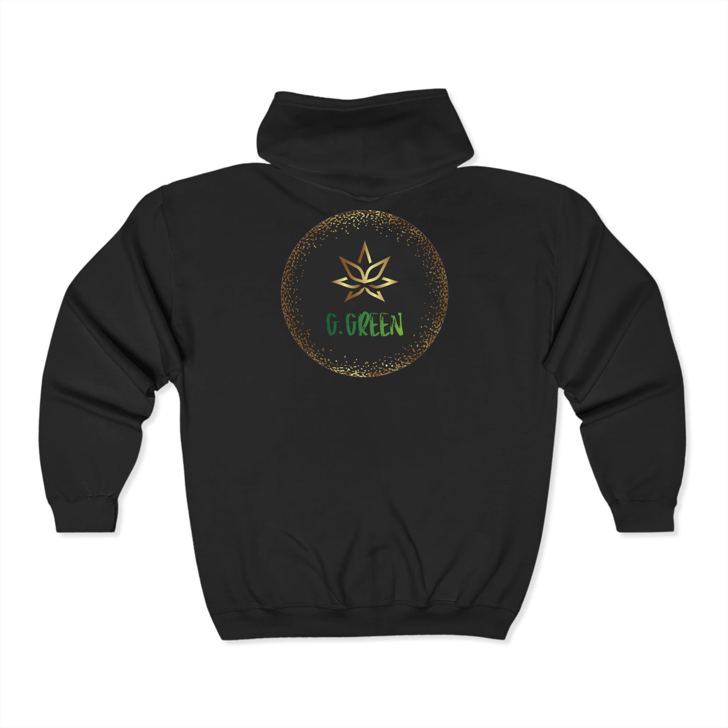 Sweatshirt à Capuche zippé 'G.GREEN Design' – G.GREEN Vibe's, Parfait pour les amoureux de la Nature, Le cadeau Idéal.