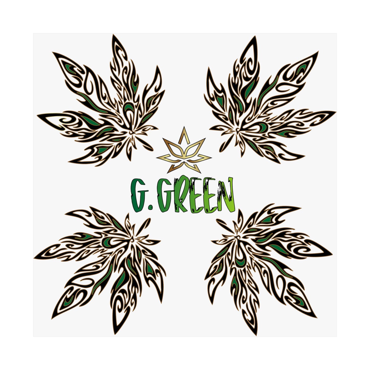 Elegant Satin Posters with Botanical Design, Wall Art, Home Decor, Gift for Plant Lovers, Unique Artwork, G. Green Prints