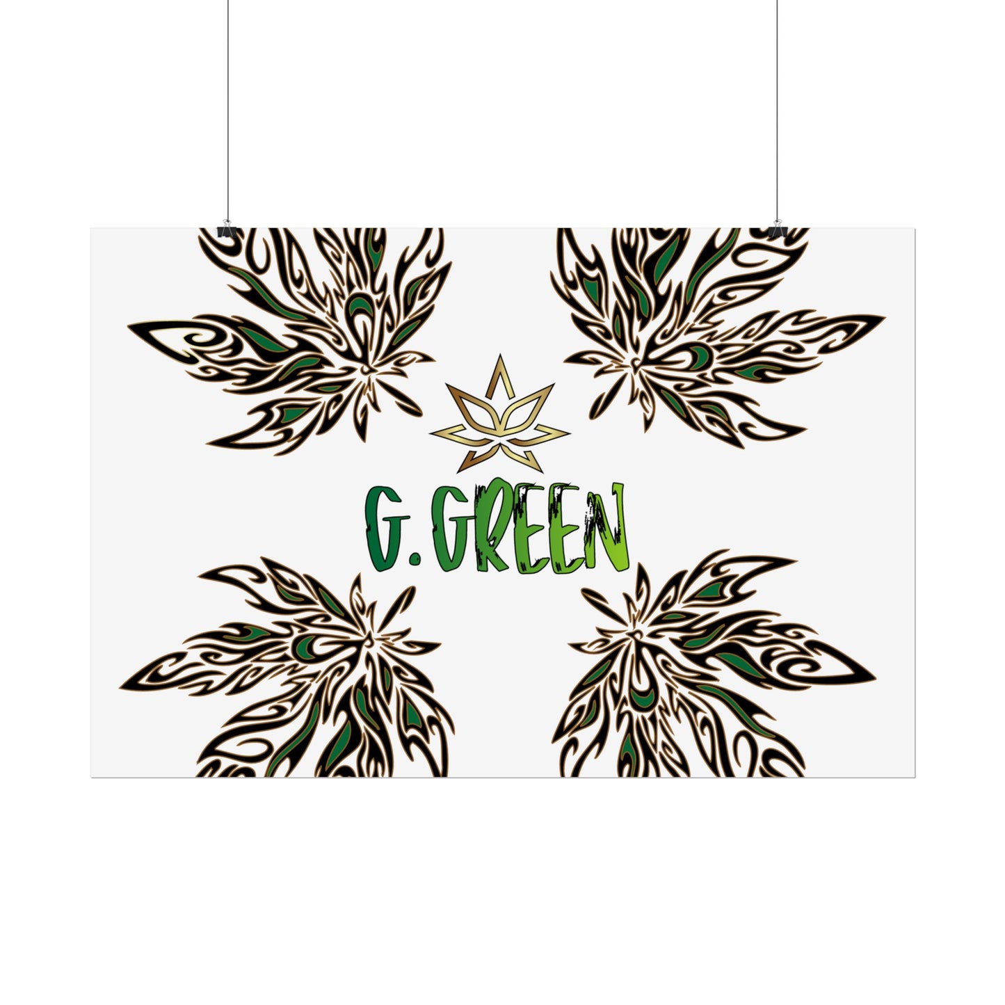 Bohemian Leaf Art Print, Nature Decor, Greenery Wall Art, G. Green, Home Decor, Botanical Poster, Gift for Plant Lovers