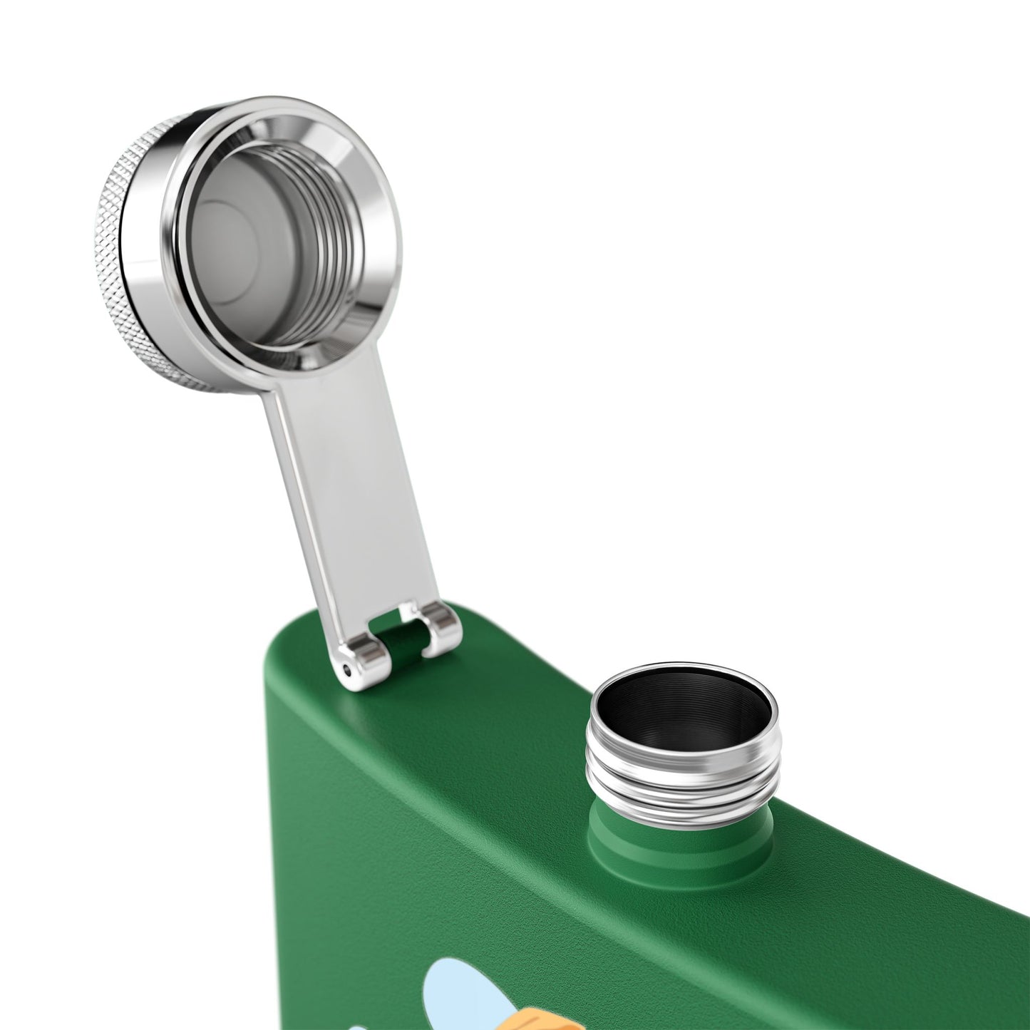 Whimsical Pirate Flask, 6oz Stainless Steel Gift, Fun Party Accessory, Unique Groomsmen Gift, Adventure Enthusiast Flask, Novelty Drinkware