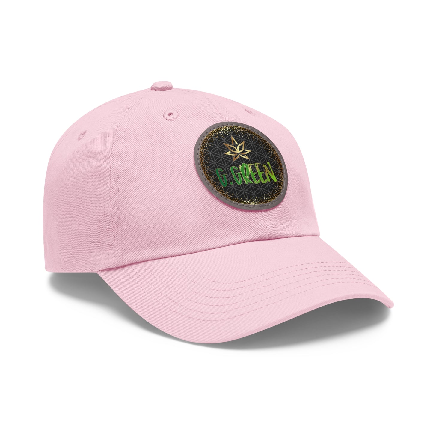 Dad Hat Leather Patch Round www ggreen fr