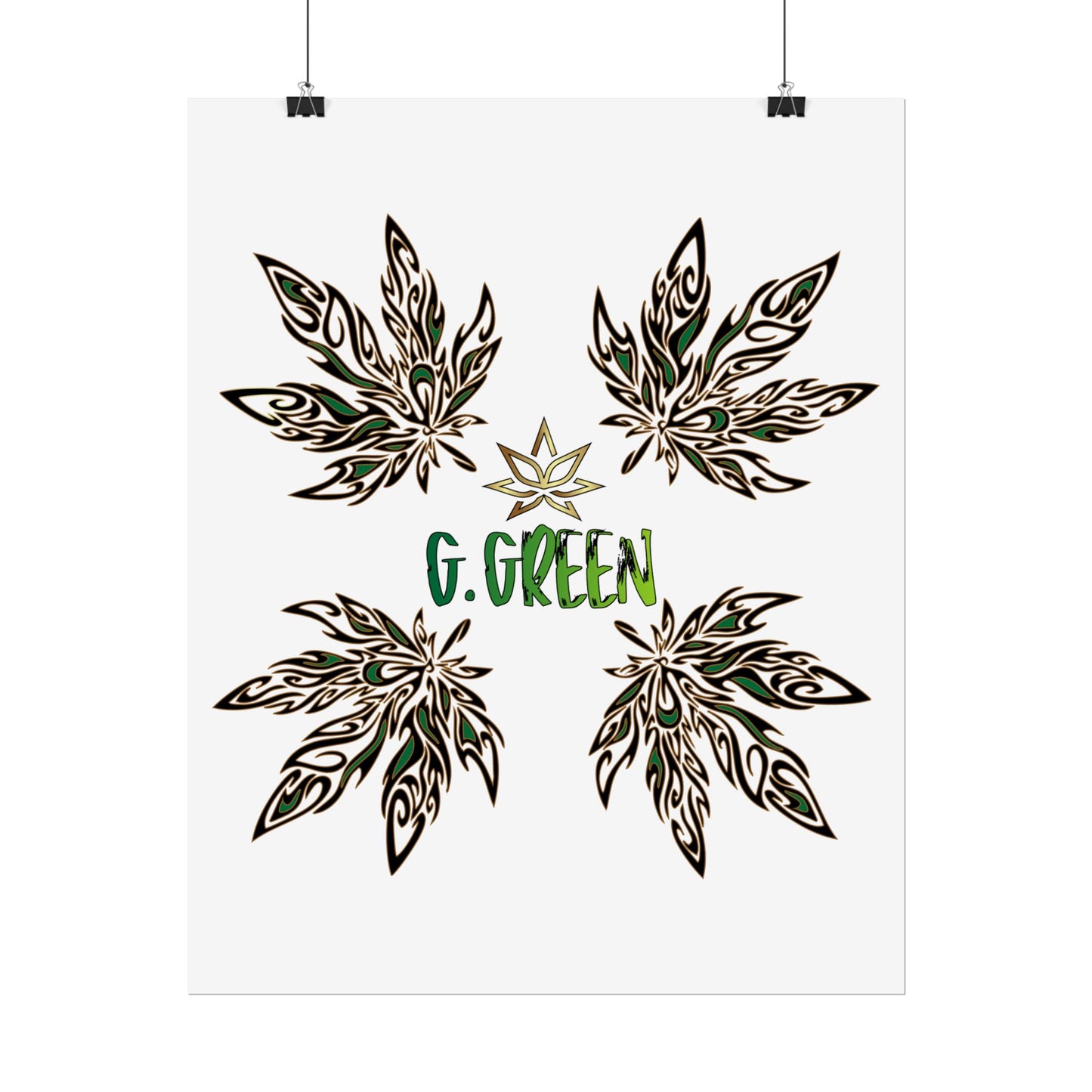 Bohemian Leaf Art Print, Nature Decor, Greenery Wall Art, G. Green, Home Decor, Botanical Poster, Gift for Plant Lovers